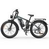 Electric Bicycle Yvy C26 Max 1000Wx2 Motor 26" Fat Tire Fully Suspended Adult Electric Bike 48V 23AH Dual Hydraulic Brake Shimano 7 Speed