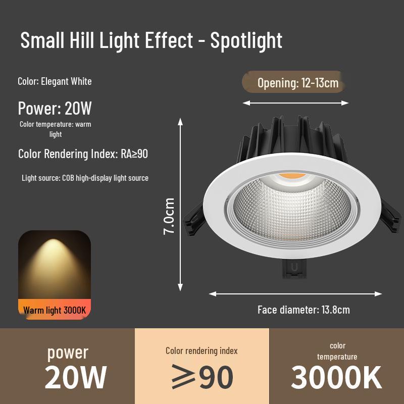 Ultra-Heller Einbaudeckenstrahler für Zuhause, Einkaufszentrum oder Bekleidungsgeschäft