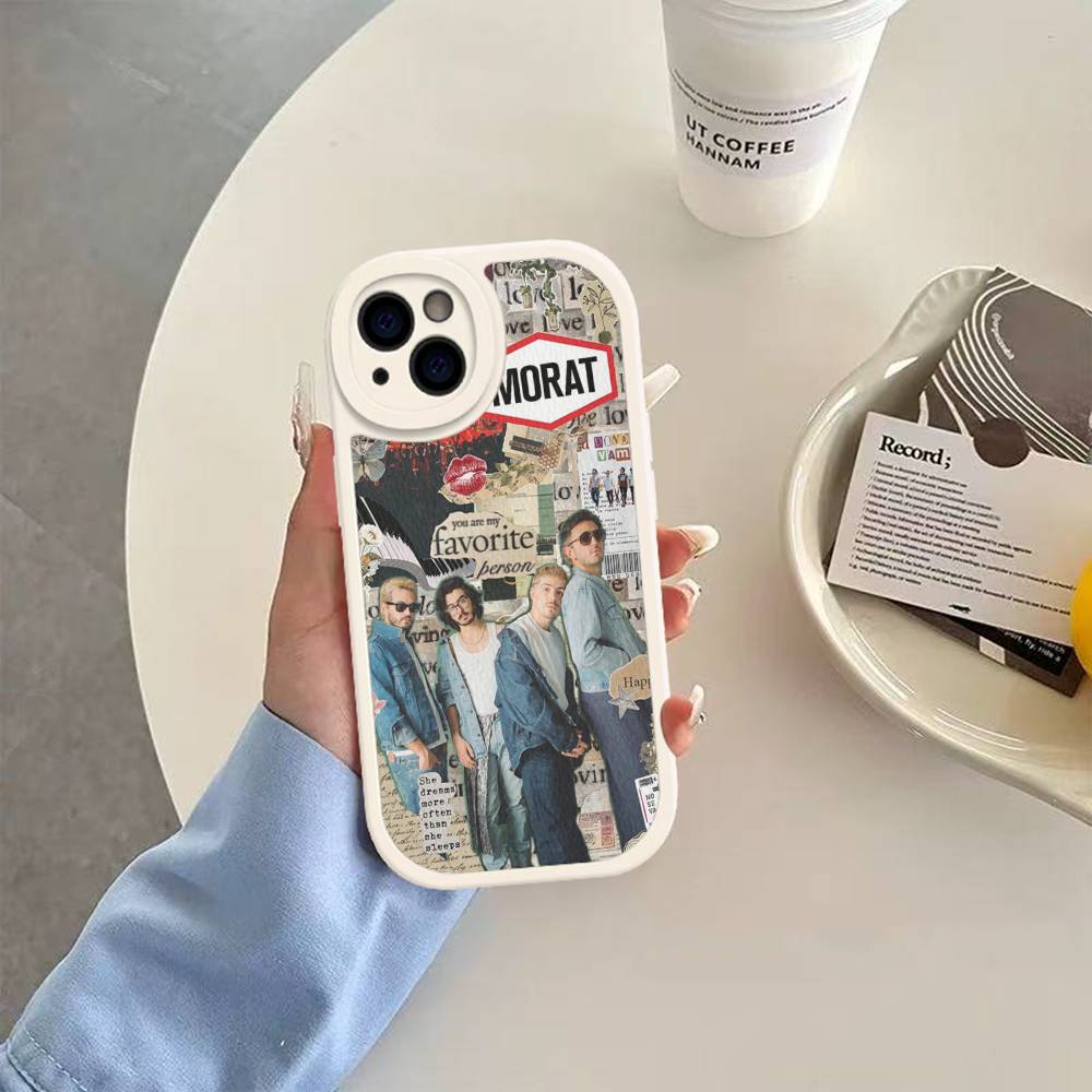 

M-Morat Band Phone Case For IPhone 16 15 14 13 12 11 Pro Max Plus Soft Leather Cover iphone 12