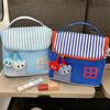 Cartoon House Shape Cosmetic Bag Pu Skincare Storage Bag Wash Bag Handheld Makeup Bag  Travel