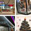 10m Dark Green Tinsel Ribbon Feather Boa Christmas Tree Ornament Set