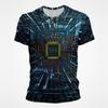 3D Print Motherboard CPU Processor Line Circuit Board T Shirt for Men Full Print Graphic