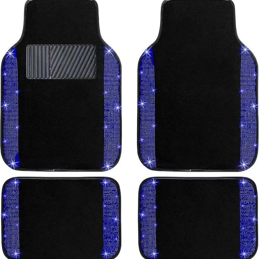 Crystal Velvet Non-Slip Car Floor Mats - Dirt & Wear-Resistant, Easy To Clean.