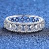 European-American S925 Silver Moissanite Star Micro-Inlay Ring – Luxury Fashion for Women