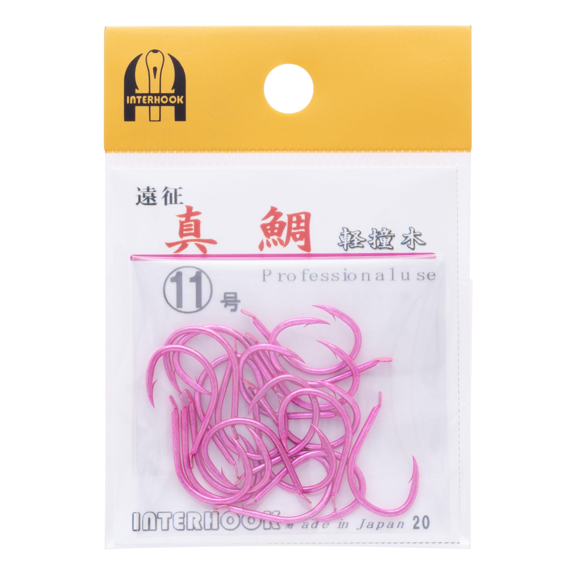 Big game hook Expedition red sea bream fluorescent pink No. 11