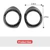 Jimen Compatible with Ford Mustang 2015-2018, 2PCS A-Pillar Speaker Cover Trim Ring (Carbon Fiber)