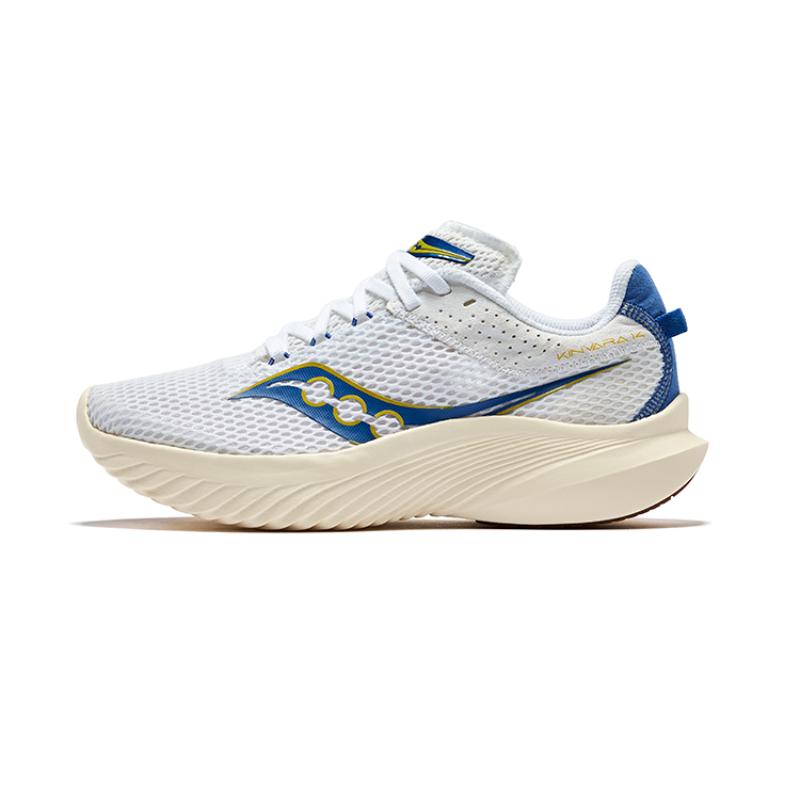 

Saucony Kinvara Elite 14 Cushioning And Breathable Low Top Running Shoes Women s White Blue Saucony S10823-136 36