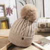 Women's Winter Solid Color Plus Wool Hat Korean Style Student Thickened Warm Windproof Knit Hat