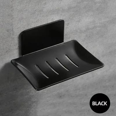 Carbon Steel Bathroom Shower Storage Soap Tray Rack Soap Tray Wall Mounted Drainage Soap Tray Box 1