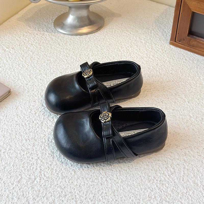 High-quality Anti-slip Girls' Shoes - Versatile Leather Shoes - Single Shoes