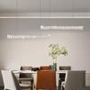 Luxury chandelier dining table light Hotel Bar Kitchen Living Room lighting fixtures Modern Simple Long LED crystal hanging lamp