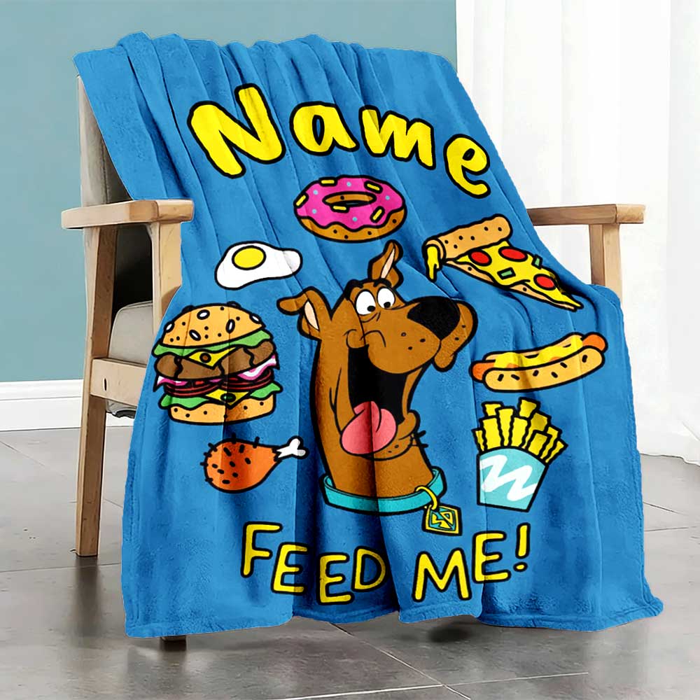 Warner (31) Personalized Text Blanket Multi-purpose Personalized Blanket Durable Comfort Versatile for Office Chair Couch Seaside Bedding