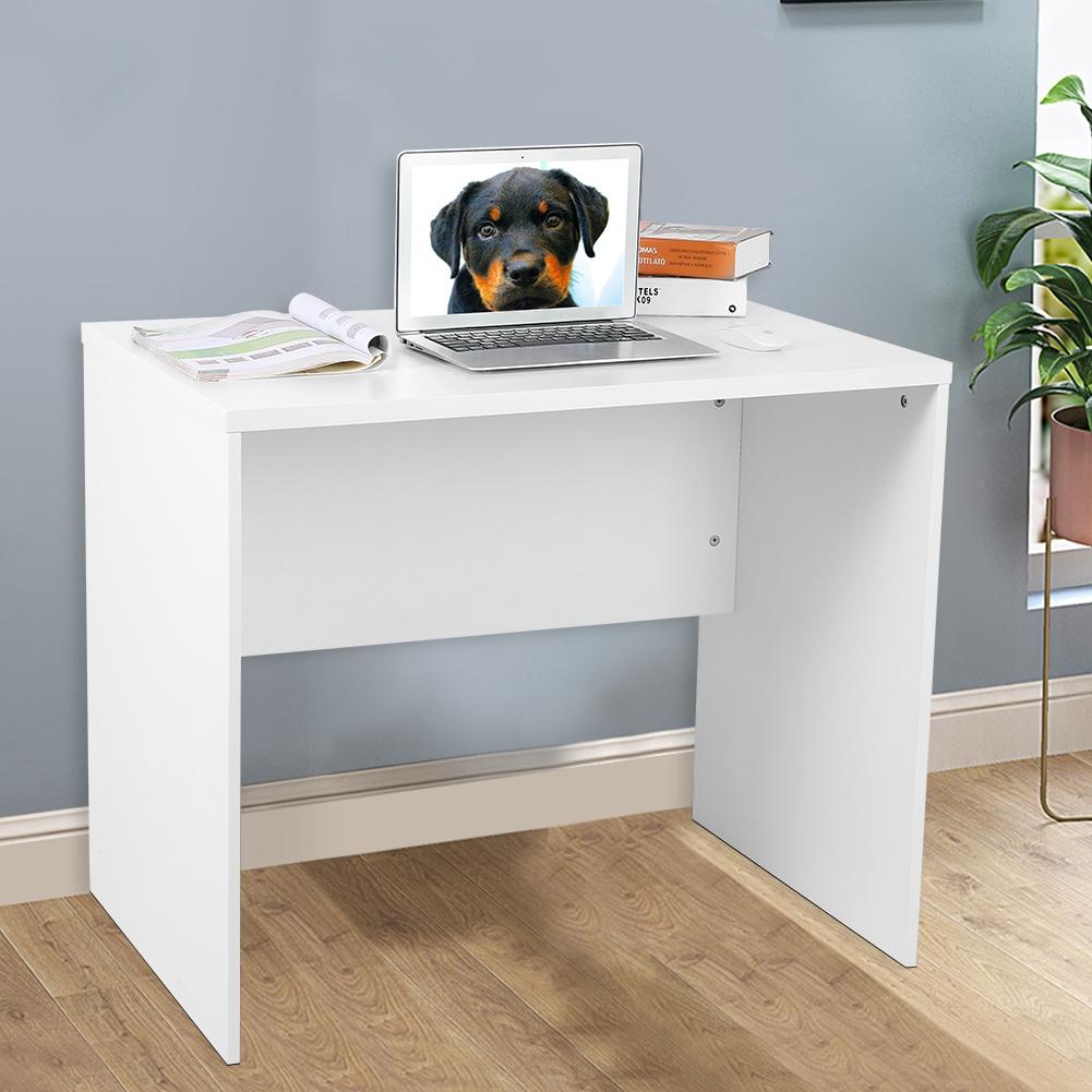 Simple Modern White PC Computer Desk Desktop Study Writing Desk for Home Office
