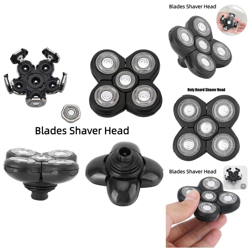 Intelligent Floating Shaver Head With 5 Blades Detachable And Washable Shaving Razor Replacement
