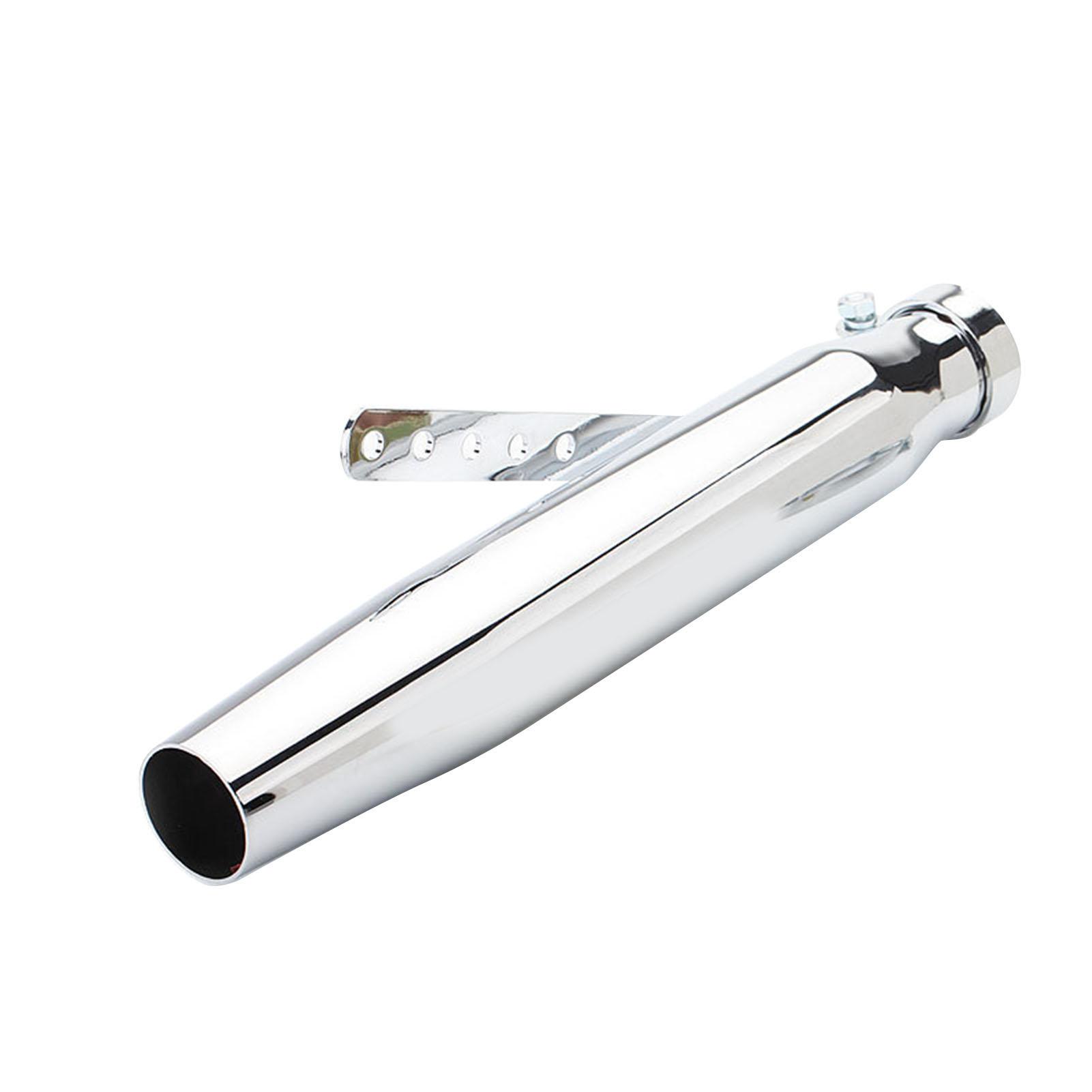 

Выхлопная труба мотоцикла из нержавеющей стали, глушитель для снижения шума, универсальная для мотоцикла, тип A, черная Type B White