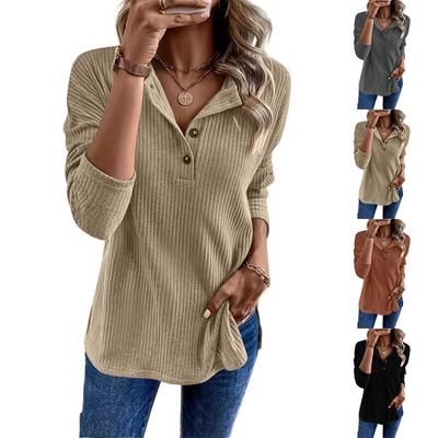 Damen Übergröße Lässiges Sweatshirt Locker Gestricktes Oberteil