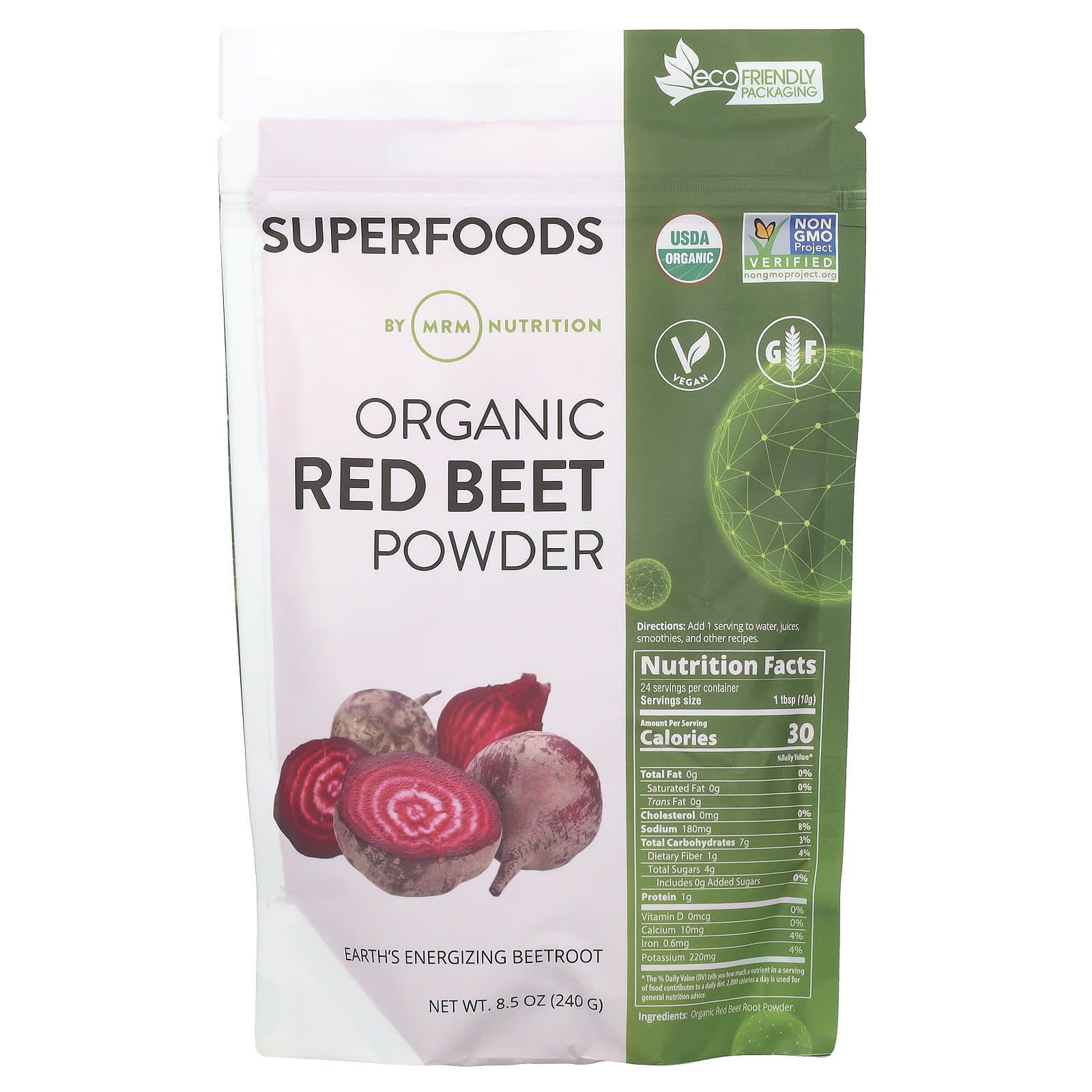 

Organic Red Beet Powder, 240G(8.5Oz)