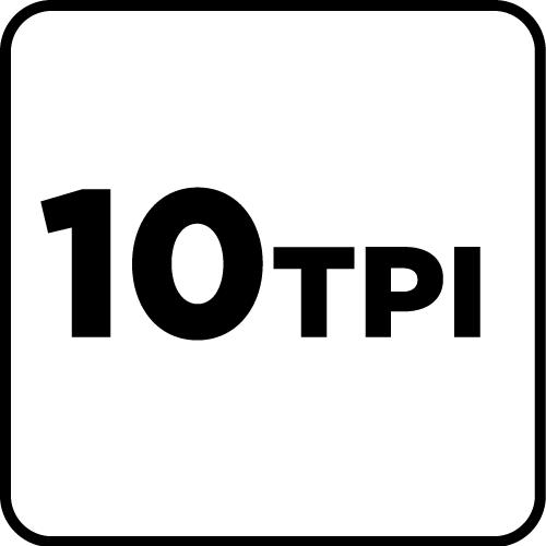 Brzeszczot do urządzenia wielofunkcyjnego, do cięcia wgłębnego, 10TPI, HCS, 65 mm