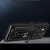 Armored Case for Samsung Galaxy A05s, Camera Slide Card Slot, Black