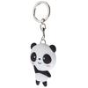2 Stück Niedlicher Silikon Cartoon Panda Schlüsselanhänger Schlüsselring Tasche Kawaii Anhänger Schlüsselring Kette