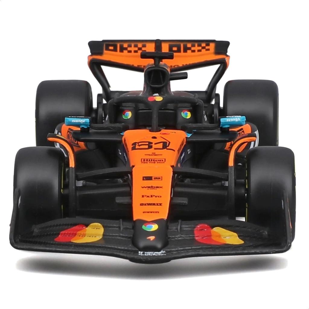 Bburago 2025 Model F1 McLaren Team MCL39 Oscar Piastri Australian GP Race Sports Car Miniature Diecast Car Finished Product 1/43 #81 / 18-38248 (#81)