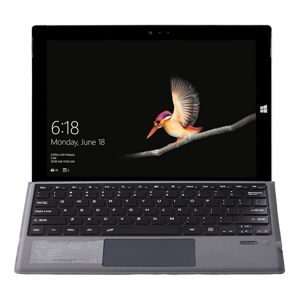 TJK Wireless Bluetooth Compatible with Microsoft Surface Pro US English Separate Supports Roman Alphabet Input Keyboard, Keyboard, 7/Pro 6/Pro 5/Pro