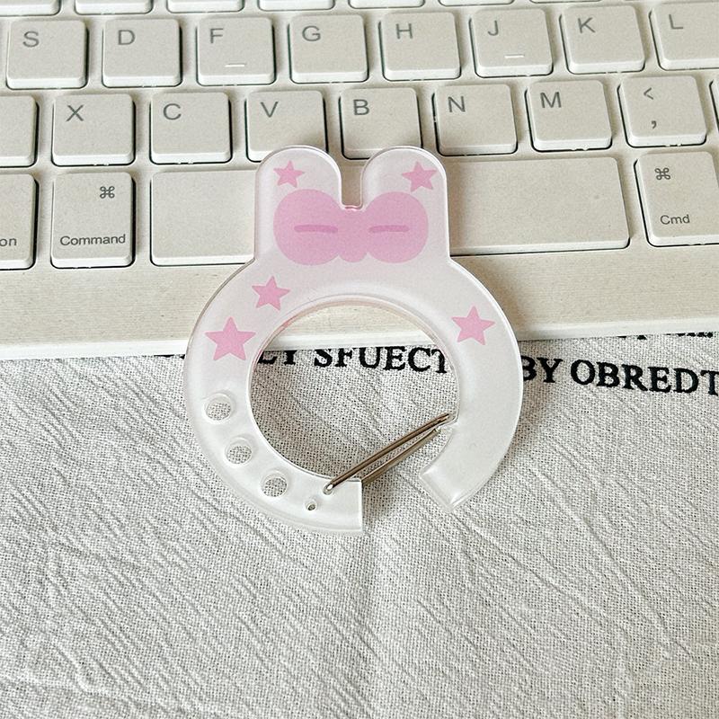 Cartoon Cute Musical Notes Carabiner Ins Acrylic Mobile Phone Pendant Backpack Hanging Handbook Decoration Gifts