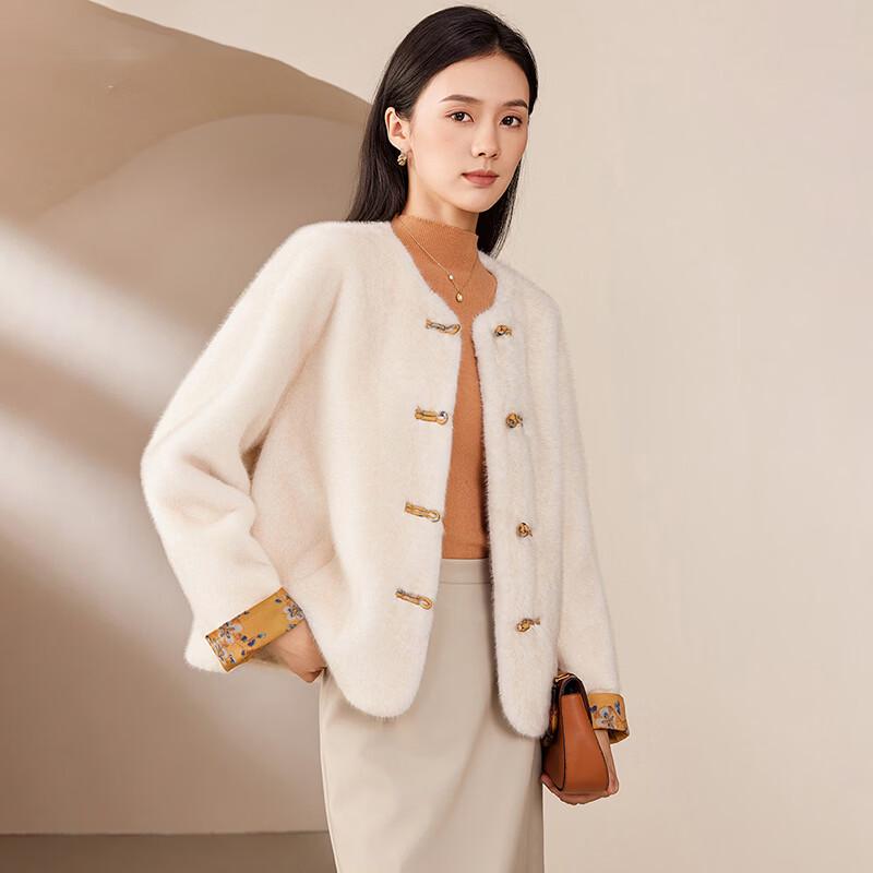 KAISER Chinese Style Faux Fur Winter Coat for Women XL