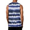 Mens Sleeveless Tie Dye Print Tank Top Crew Neck Casual Loose Fit Muscle Shirt for Summer Gym Workout Beachwear