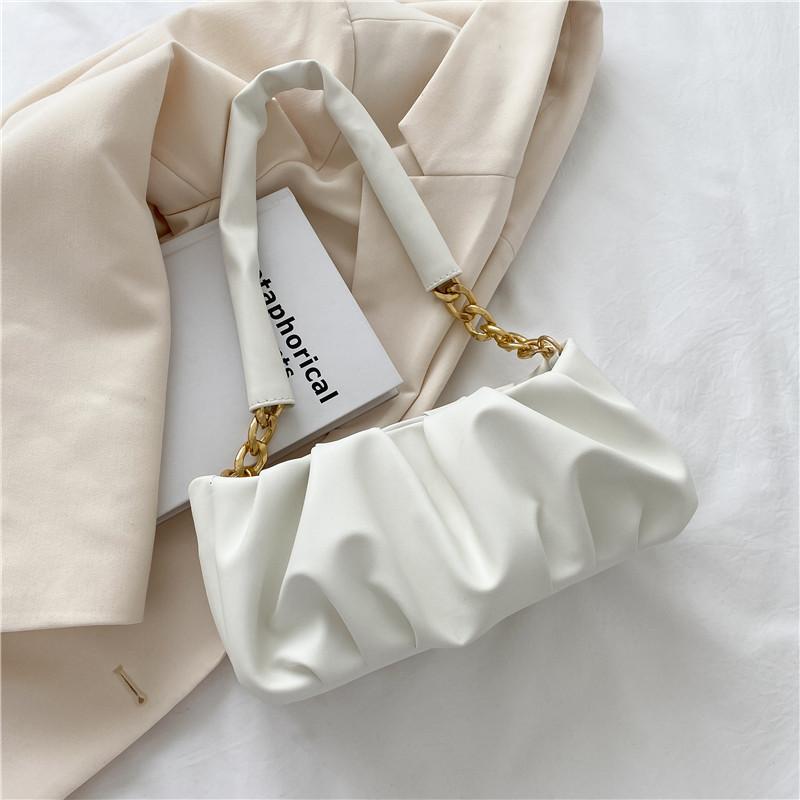 Chic Pu Street Style Shoulder Bag 2024 New Summer Fashion Handbag Cloud Bag