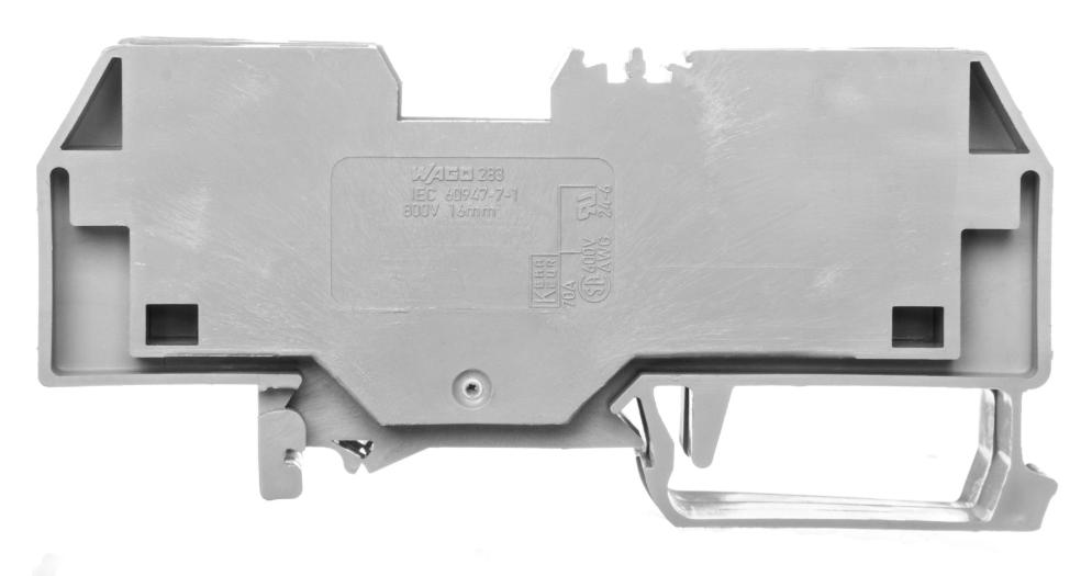 2-Wire Rail Connector 16mm2 Gray 283-901