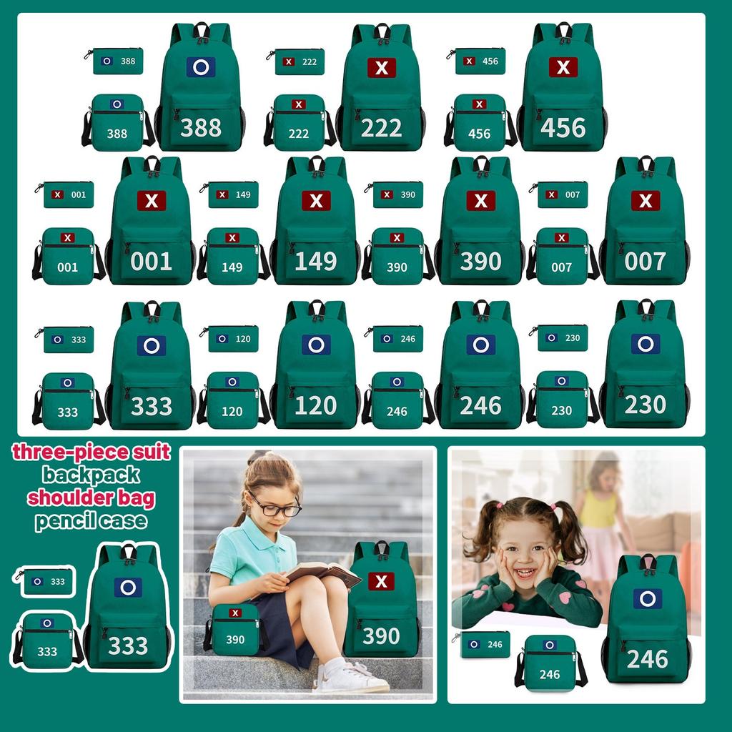 Cartoon Printing Casual Shoulder Bag Junior High School Students Large Capacity Backpacks