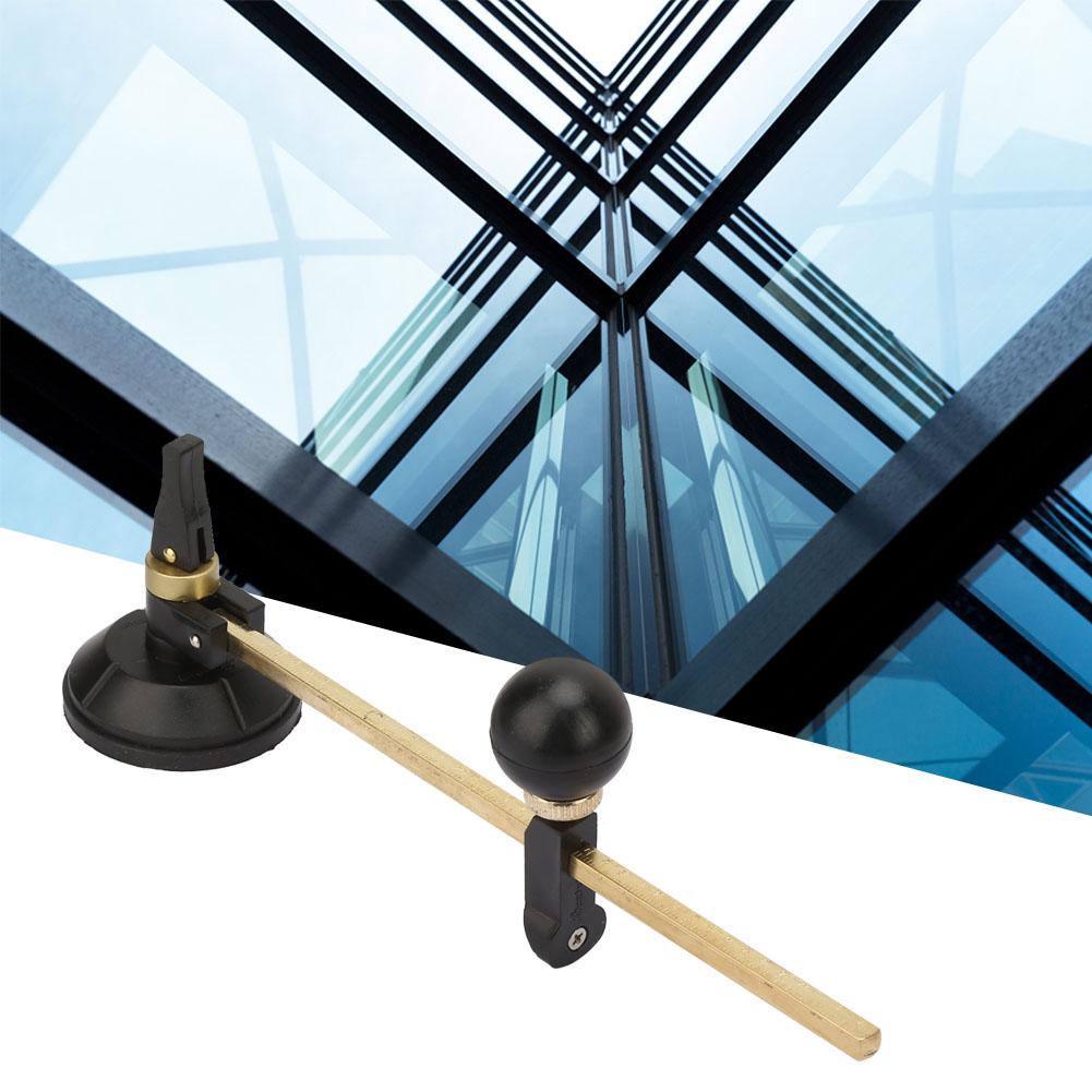 Glass Cutter 6 Wheel Compasses Circular Cutting Cutter with Suction Cup Circle (40cm)