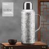 Premium Pure Titanium Double-Layer Insulated Kettle with Large Capacity, Titanium Alloy Inner Liner for Home Use and Stewing Tea.