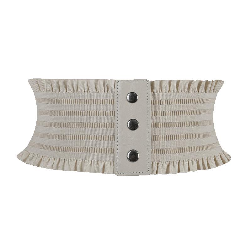 New Simple Design Women's Elastic Wide Waistband Hemline Decoration Cummerbund Ladies Overcoat Belt For Women