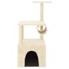 Scratching Post with Sisal Scratching Posts Cream 109.5 Cm