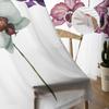 Modern Sheer Curtains Flower Orchid Watercolor Living Room Kitchen Children's Room Decoration Household Chiffon Window Curtains
