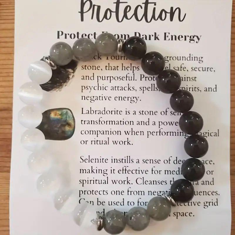 Natural Stone Protective Bracelet Brings Security, Good Luck and Health Is the Ideal Gift for Men and Women