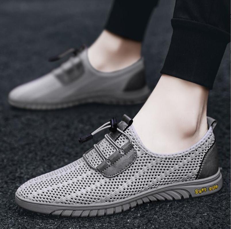 Summer Breathable Casual Men Shoes Business Mesh Dress Shoes Men Sneakers Soft Flats Hot Sale Summer Casual Shoes Moccasins