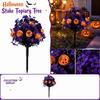 Halloween Artificial Pumpkin Ground Stake Decoration for Indoor Outdoor Use
