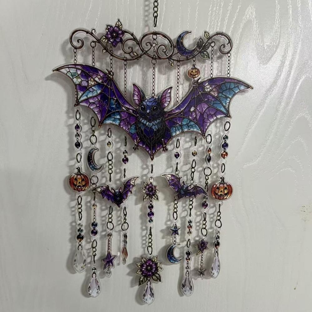 Dangling Strands Crystal Wind Chime Hanging Chain Wind Chime Suncatcher Wind Chime Wall Display Style4