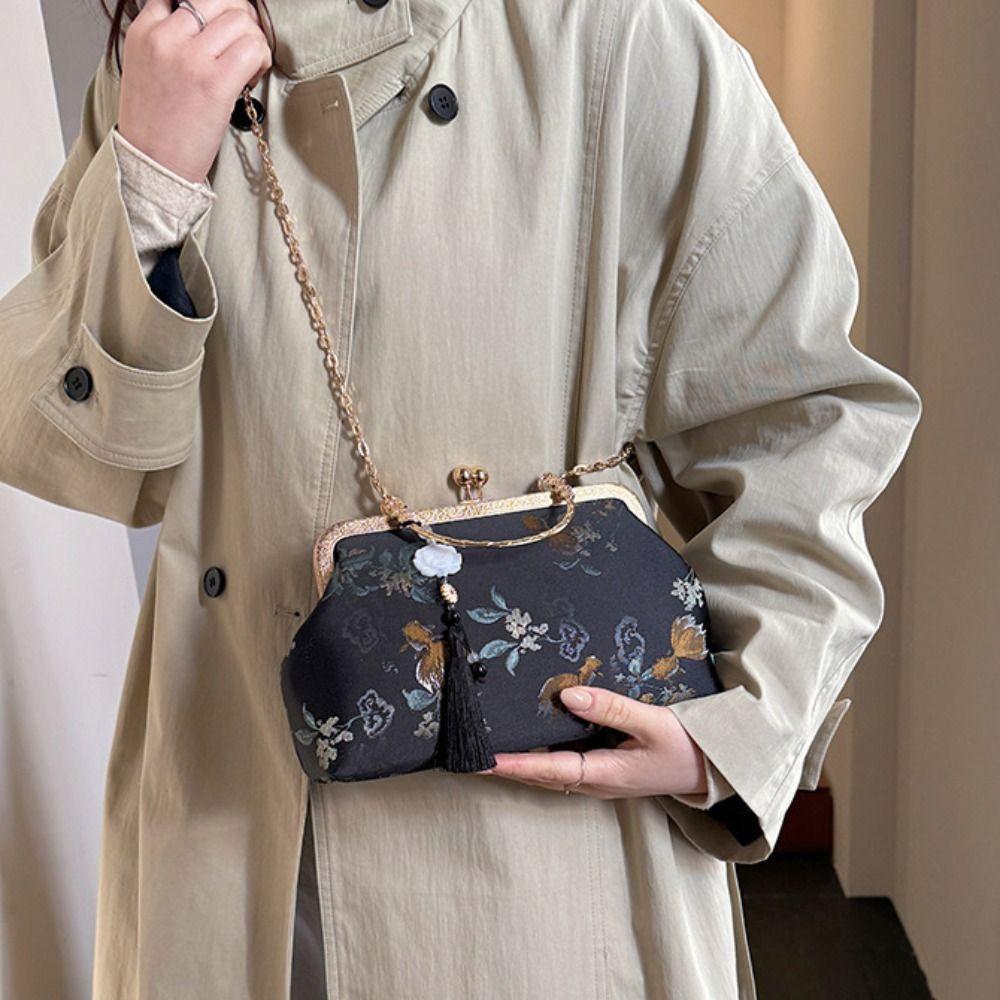 Cheongsam Accessories Chinese Style Handbag Elegant Wrist Bag Trendy Hanfu Clutch Bag  Women