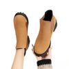 New Style Shoes: Elastic Band Shoes, Chunky Ankle Boots, Women's Round-toe Chunky Ankle Casual Boots, Women's Shoes
