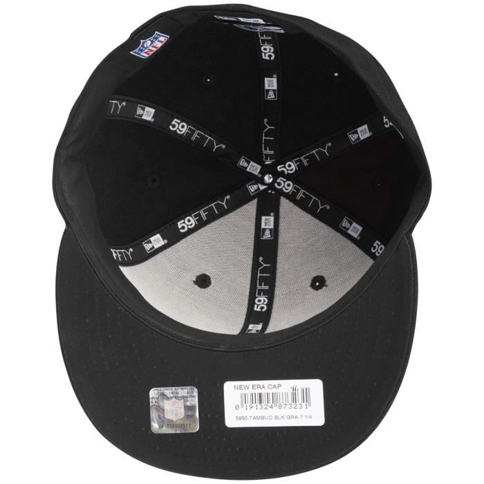 Casquette - new era - 59fifty - nfl tampa bay buccaneers - noir/gris/blanc - homme