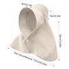 New Sun hat Summer Sunshade Visor Big Hat Outdoor Sunprotection Fishing Hiking Neckprotection Shawl Bucket Hats Sun Supplies