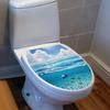 Toilet Seat Decal Sticker Bathroom Stickers Ocean Wall Decals DIY Adhesives for Home Decoration PVC