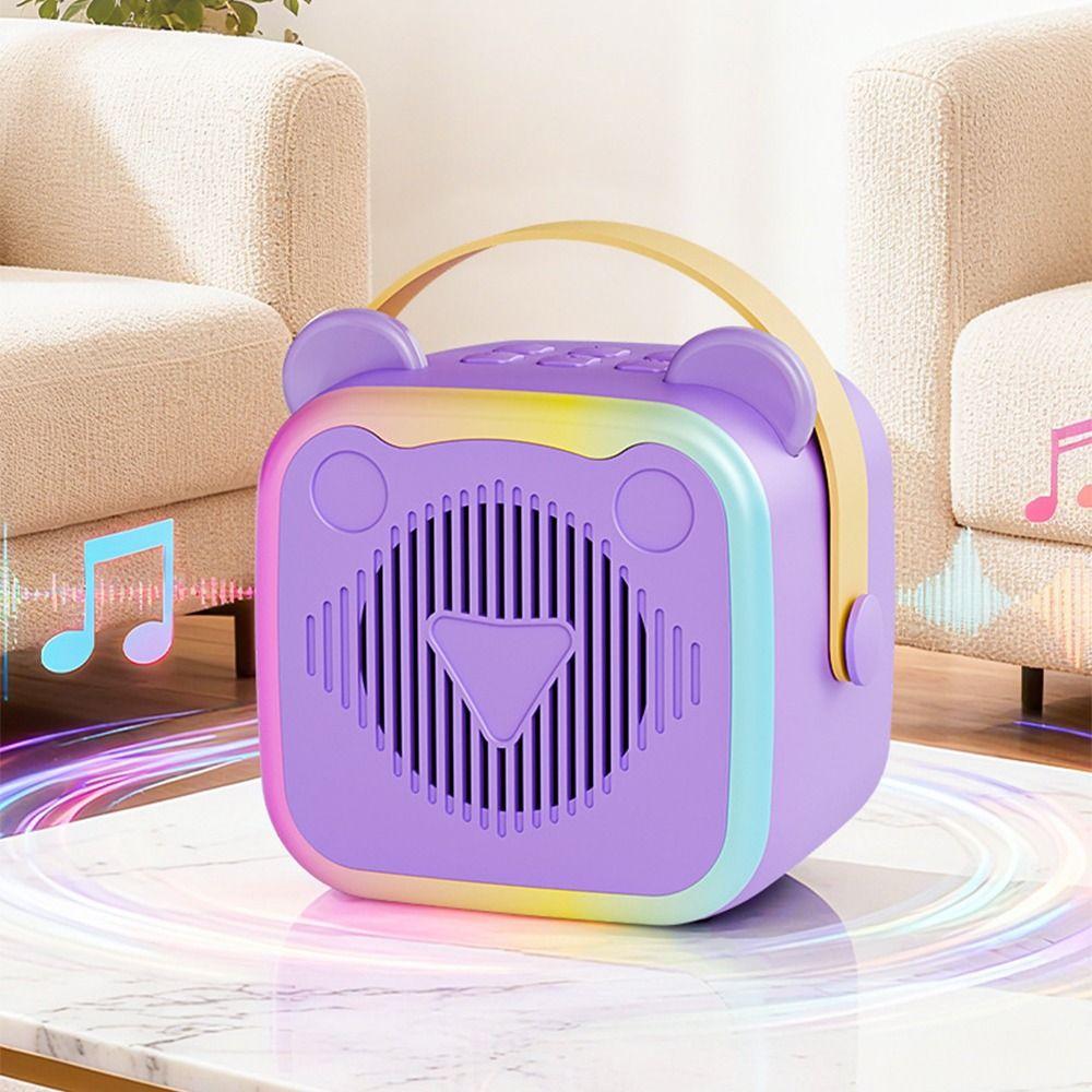 3.5mm Earphone Mini Karaoke Machine Portable Mini Home Karaoke Speaker  Outdoor Karaoke