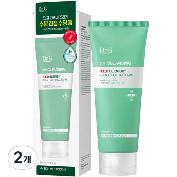 

Dr.G Mildly Acidic Red Blemish Clear Soothing Foam, 2 штуки, 200мл