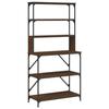 Support de boulanger - vidaXL - 6 niveaux - Bois d'ingénierie - Métal - Marron