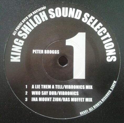 

12inch Record PETER BROGGS King Shiloh Sound Selections 1 KSSS1 King Shiloh Sou 2007 UK Reggae Ska Dub Used